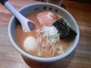 麺屋 吉左右の中華そば＋味玉の口コミ　木場駅 徒歩3分