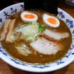 【閉店】重厚煮干中華そば 大ふく屋の重厚中華そば+漬け玉子の口コミ 赤羽駅
