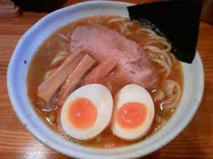 麺道 GENTENの味玉らぁ麺の口コミ　新松戸駅 徒歩5分