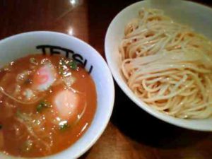 はじめの夜のつけめん+味玉の口コミ　西日暮里駅、田端駅、千駄木駅