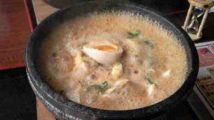 石焼らーめん　火山の石焼ラーメンの口コミ　一ノ割駅 徒歩10分