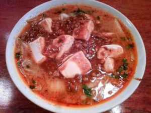 酒と肴と麺の店 田村屋の肉豆腐タンメン（辛さあり）の口コミ　本郷三丁目駅　徒歩5分