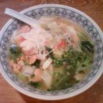 わんたんめんの店 しお福のわんたんめんの口コミ　東武伊勢崎線「竹ノ塚」駅から徒歩7分ほど